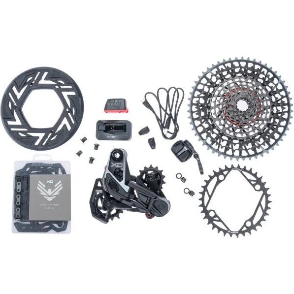 SRAM X0 T-Type Eagle AXS E-MTB 104 BCD 36T Schwarz