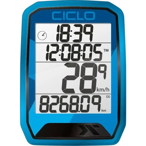 Ciclosport Protos 213 Funk-Fahrradcomputer, blau