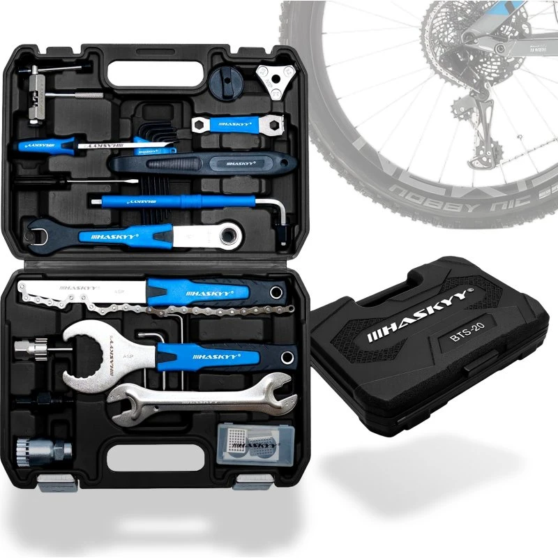 HASKYY Fahrrad Reparatur Werkzeug Set 51 tlg. Koffer