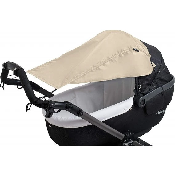 Sonnensegel beige mit Seitenschutz