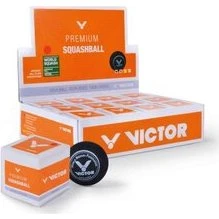 Victor Squashball schwarz mit rotem Punkt, medium