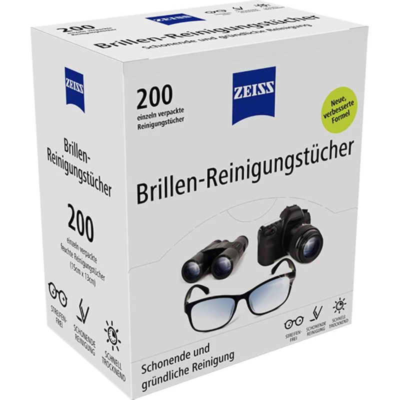 Zeiss Brillen-Reinigungstücher 200er, einzeln verpackt