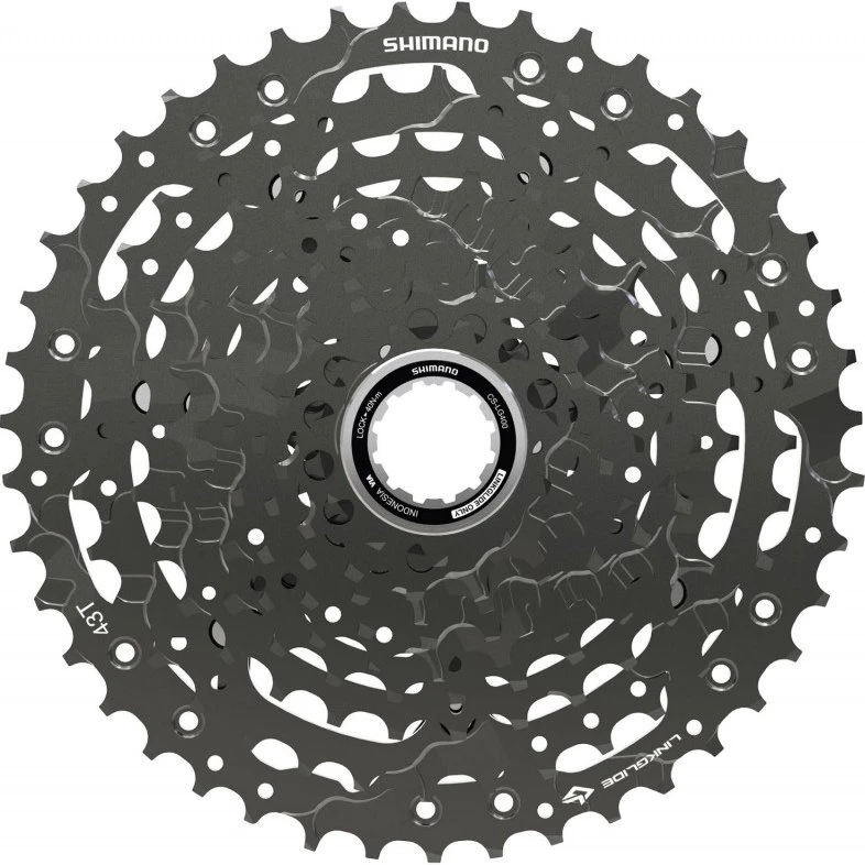 Shimano CS-LG400 10F 11-43T Linkglide Kassette Silber