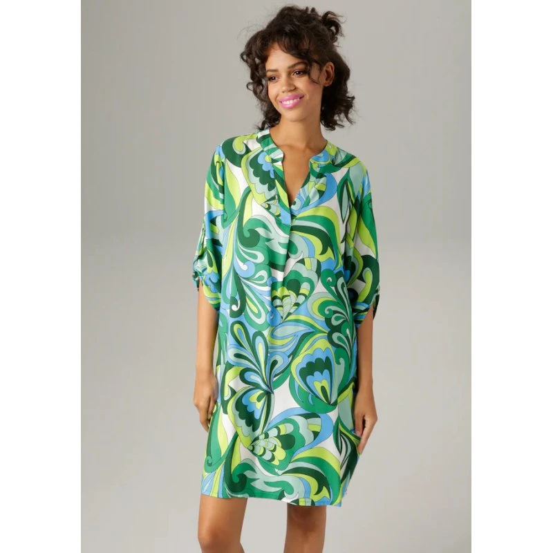 Aniston CASUAL Sommerkleid mit graphischem Druck