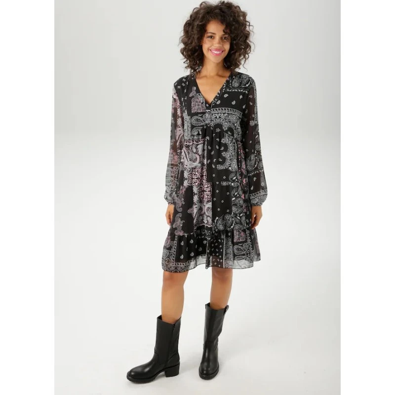 Aniston CASUAL Paisley-Tunikakleid