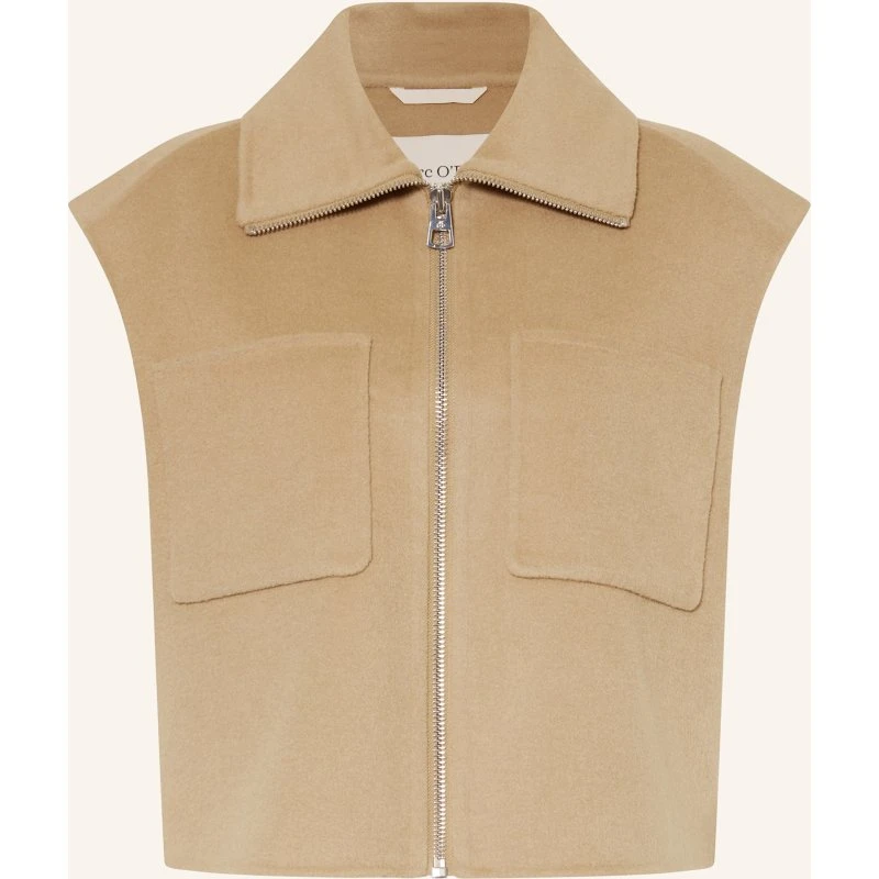 MARC O'POLO Damen Zip-Weste, Grau, L