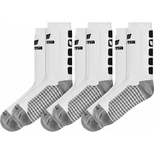 ERIMA Classic 5-C 3-Pack Socken schwarz/weiß Unisex