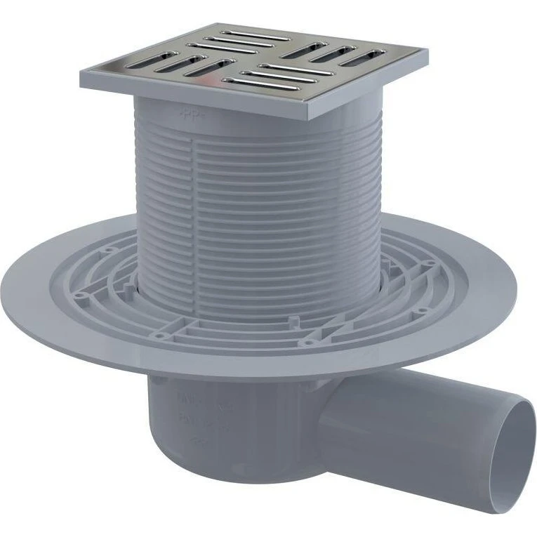 TrendLine Bodenablauf 10 x 10 cm waagerecht geruchsfrei