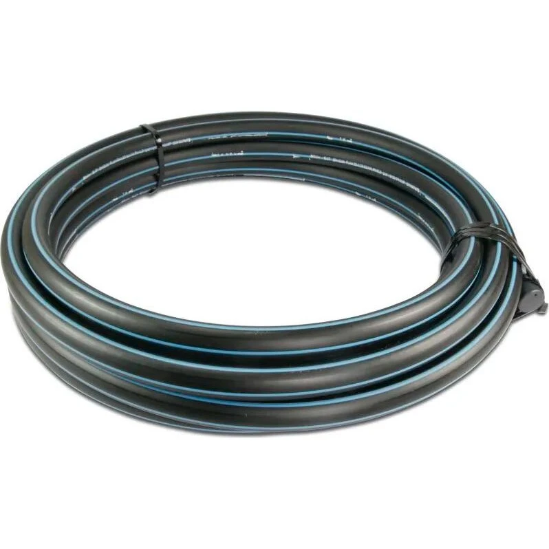 BONI PE80 Wasserrohr 25 mm, 1 m, Schwarz/Blau