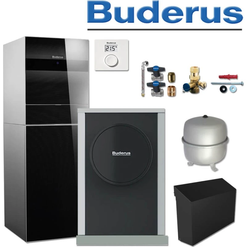 Buderus WLW196i.2-4 AR T190 S+ WLW T1 Logaplus Wärmepumpe schwarz