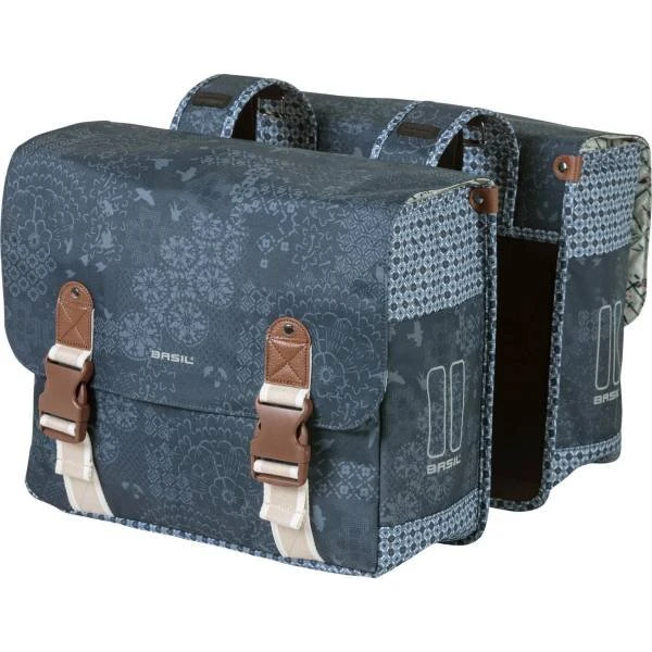 Basil Doppeltasche Bohème 35L Indigo Blau
