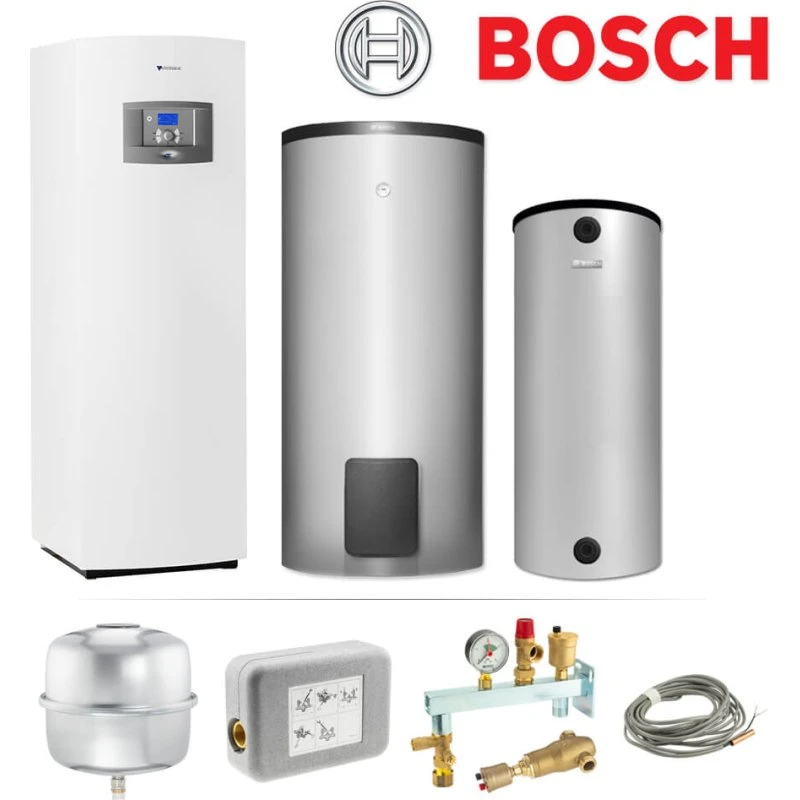 Bosch STE05 Sole/Wasser Wärmepumpe STE 170-1 mit WH 400 LP1 B & BH 200-5