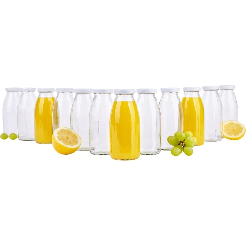 Hansa 12er Set Saftflaschen 250 ml weiß
