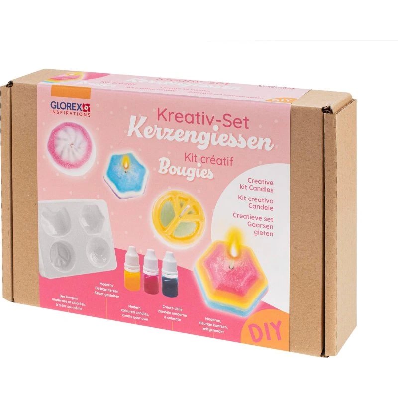 Glorex Kreativ-Set Kerzengießen mit 4 Motiven & Farben
