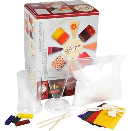 Leruem Kerzen-Creativ-Set mit Formen & Wachs
