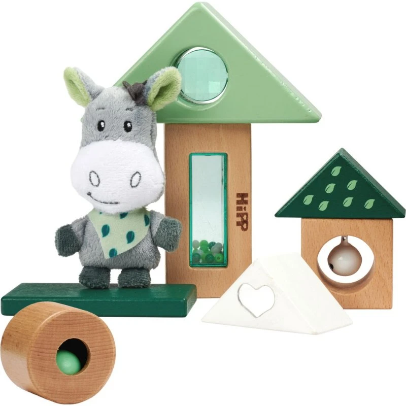HIPP Soundbausteine 8 Stück aus Holz - Esel