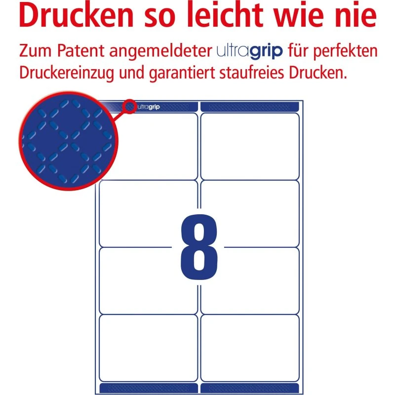 AVERY Zweckform Versand-Etiketten 99,1 x 67,7 mm hochweiß