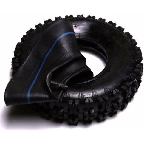 Kinderquadreifen 4.10-4 Stollenprofil schwarz mit Schlauch