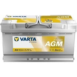 Varta A5 Silver Dynamic AGM 12V 95Ah 850A Start-Stop-Batterie