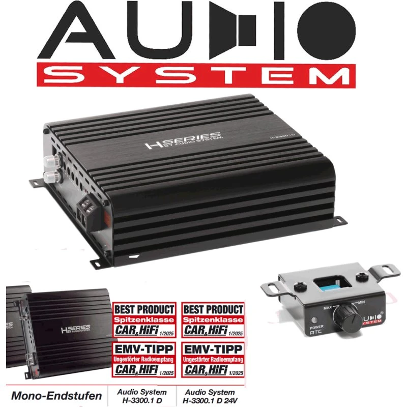 Audio System Helon H-3300.1 D 1-Kanal Digitalverstärker