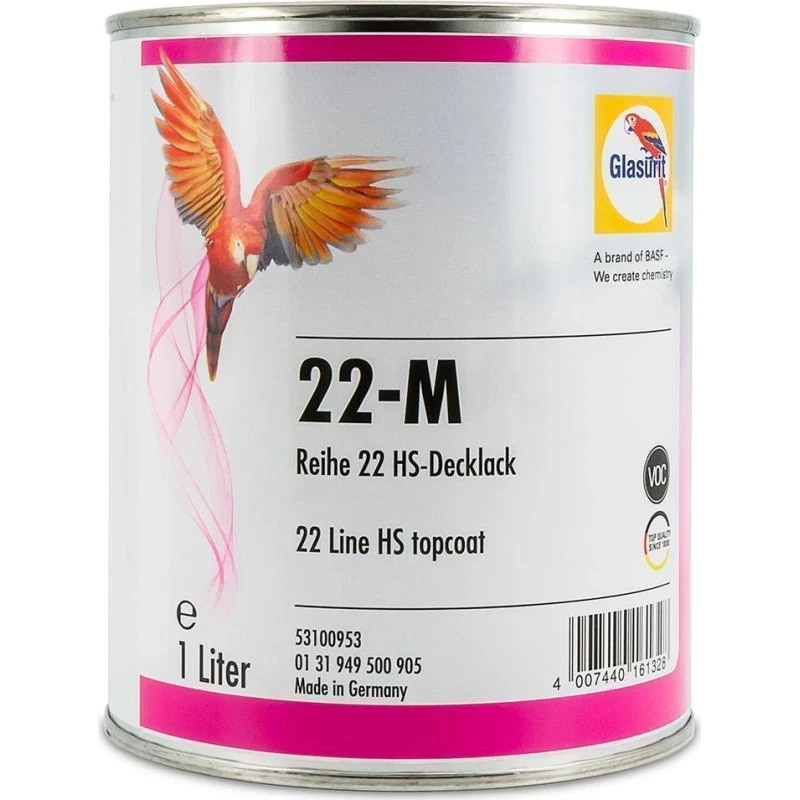 Glasurit 22-M146 2K Mischlack Limonengelb 1L