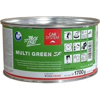 CARSYSTEM Multi Green SF Styrolfrei Spachtel 1,75 kg