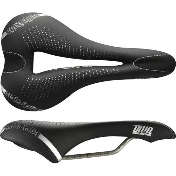 Selle Italia Diva Gel Superflow Damen-Sattel L3 Schwarz