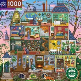 Eeboo Puzzle 1000 Teile: Das Haus der Alchemistin