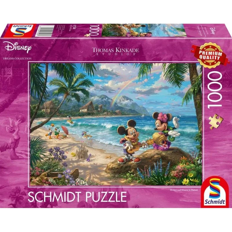 Thomas Kinkade Studios: Minnie & Mickey in Hawaii – 1.000 Teile Puzzle