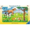 Ravensburger Knuffige Tierfreunde Puzzle ab 3 Jahren – 15 Teile