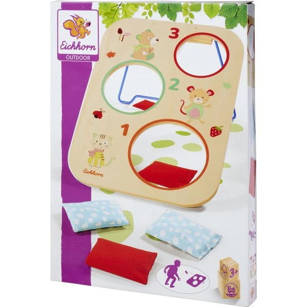Eichhorn Outdoor Toss Game mit 6 Wurfsäcken