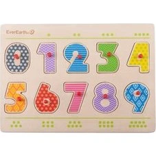 EverEarth Zahlenpuzzle 24M+ - Lernspiel für Kinder