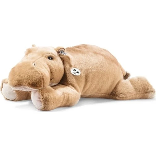 Steiff Mocky Nilpferd 80 cm graubraun liegend