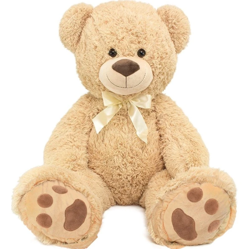 BRUBAKER XXL Teddybär 100 cm mit Schleife
