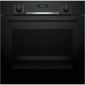 Bosch HBD635CS65 Set: 60 cm Backofen Serie 6 + Induktionskochfeld Serie 4, Schwarz