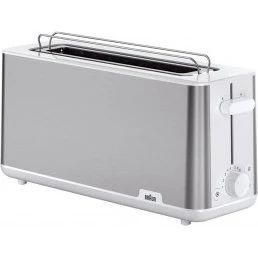 Braun HT 1610 PurShine Langschlitz-Toaster weiß