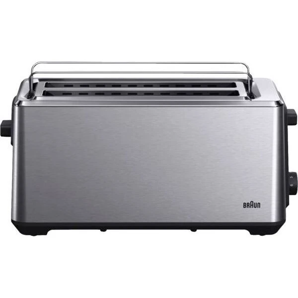 BRAUN HT 5220 BK Toaster 1470 W, Schwarz/Edelstahl