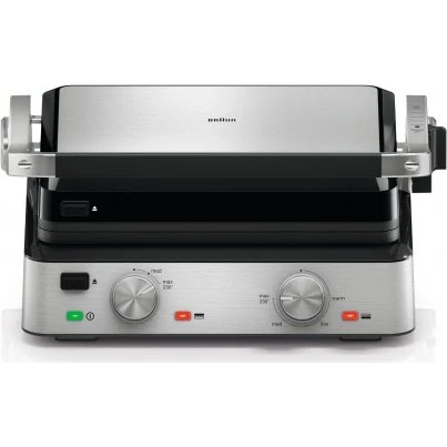 Braun CG 7020 Kontaktgrill 2000 W Edelstahl/Schwarz