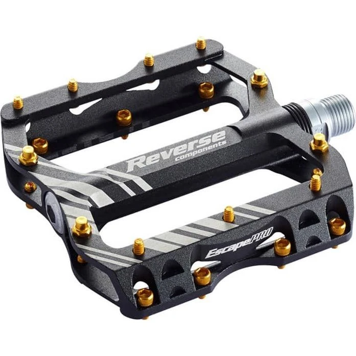 Reverse Escape Pro Flat Pedal schwarz/gold