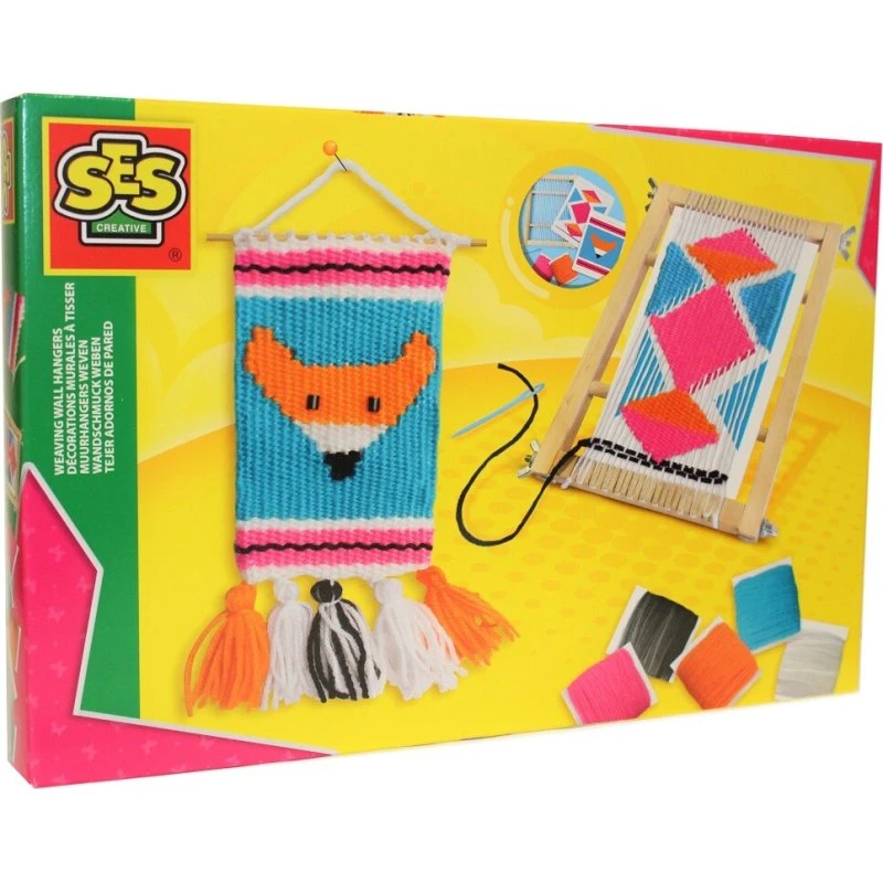 Fuchs-Webset mit Garn – Kreatives Bastelset für Wandschmuck