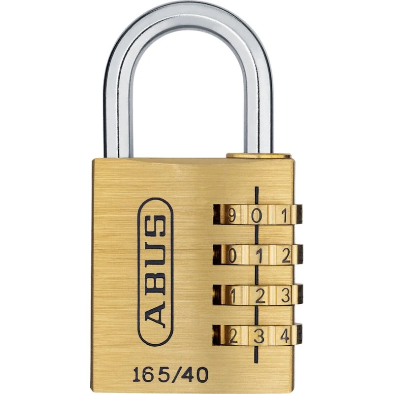 ABUS 165/30 Messing-Zahlenschloss mit einstellbarem Code