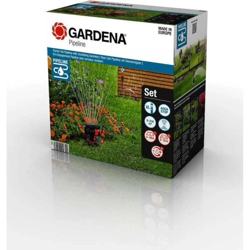 GARDENA Start-Set Pipeline Viereckregner 3/4"-Innengewinde