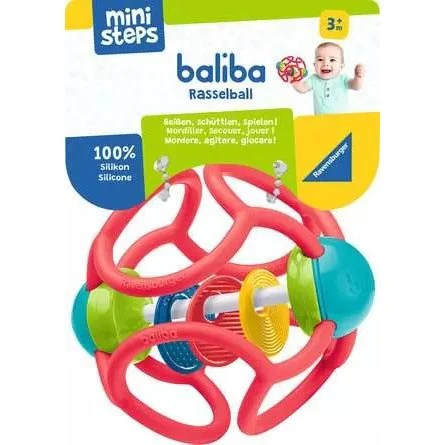 baliba Rasselball rot – Babyspielzeug ab 3 Monaten