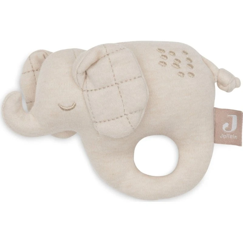 Jollein Elefant Rassel 'Elephant Tales' – Weiches Greifspielzeug ab Geburt