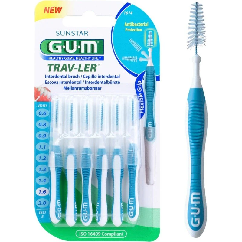 GUM Trav-Ler 1614 Interdentalbürste 1,6 mm blau