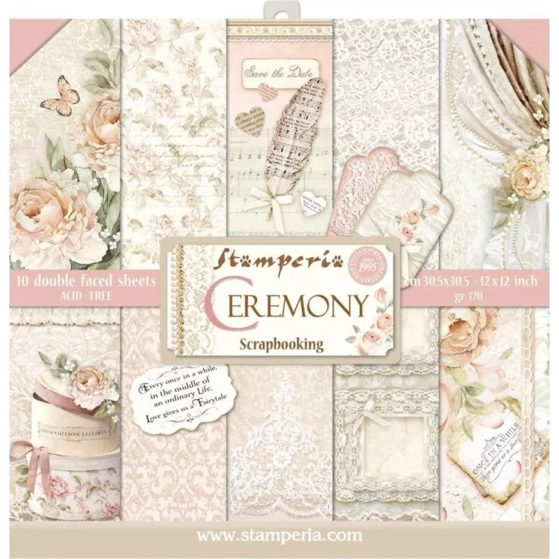 Ceremony Scrapbook-Block 30,5 x 30,5 cm, 170 g/m²