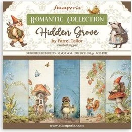 Stamperia Romantic Hidden Grove Scrapbook-Block 30,5x30,5 cm