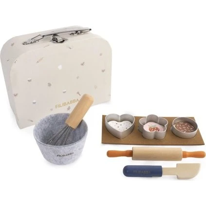 Filibabba Little Baker Spielkoffer Backset aus Holz (FI-03826)