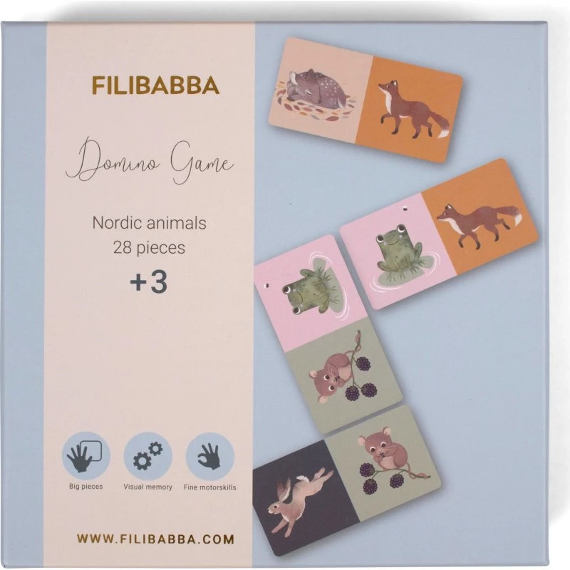 Filibabba DOMINO-SPIEL Nordic Animals