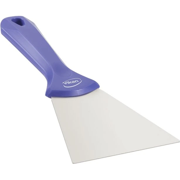 Vikan Handschaber 100 mm Edelstahl lila